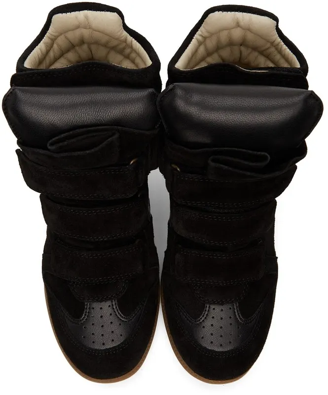 Isabel Marant Black Bekett Wedge High 01BK Black (00MBK0006-00M101S)