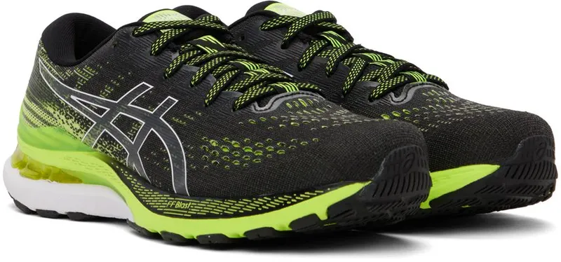 Asics Black Gel-Kayano 28 004 BLACK/HAZRD GREE (1011B189)