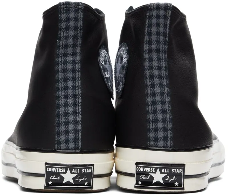 Converse Black Leather Chuck 70 Hi BLACK/EGRET/MASON (173129C)