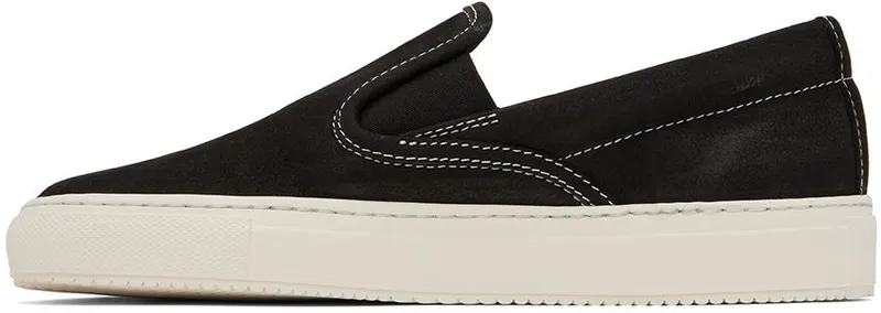 Common Projects Black Slip-On 7506 Black/ White (4151)