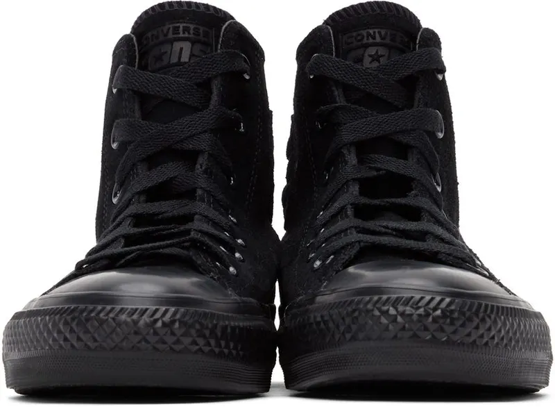 Converse Black Suede Chuck Taylor All Star Pro Hi BLACK/BLACK/BLACK (161578C)