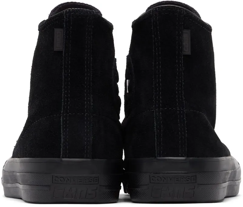 Converse Black Suede Chuck Taylor All Star Pro Hi BLACK/BLACK/BLACK (161578C)