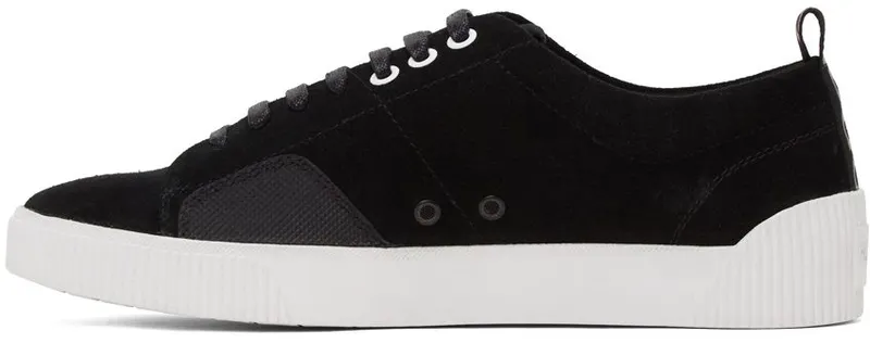 Hugo Black Suede Zero Tennis 001 BLACK (50433502)