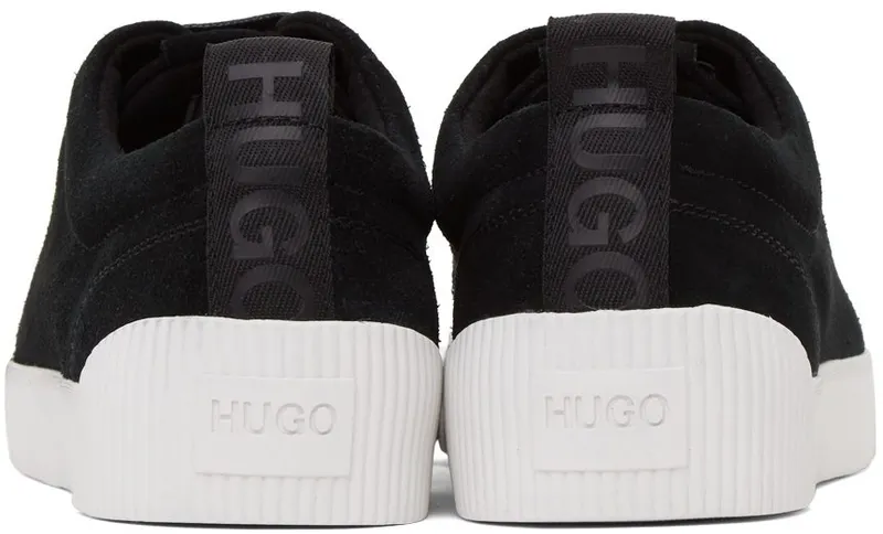Hugo Black Suede Zero Tennis 001 BLACK (50433502)