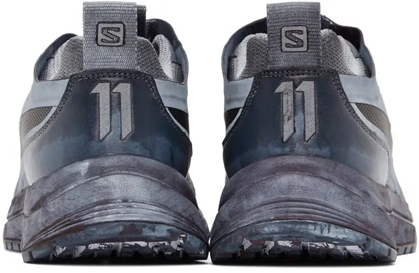 11 by Boris Bidjan Saberi Blue & Black Salomon Edition Bamba 2 Low BLACK DYE (11xS 147)