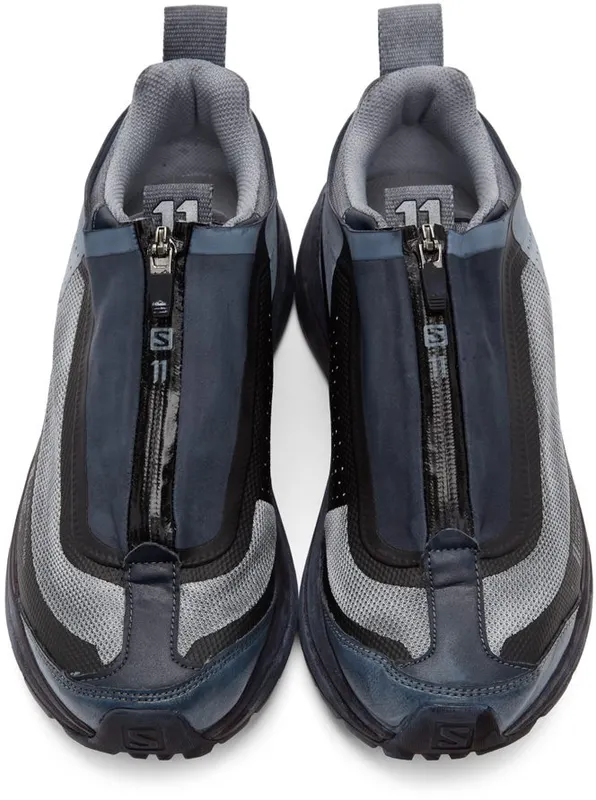 11 by Boris Bidjan Saberi Blue & Black Salomon Edition Bamba 2 Low BLACK DYE (11xS 147)
