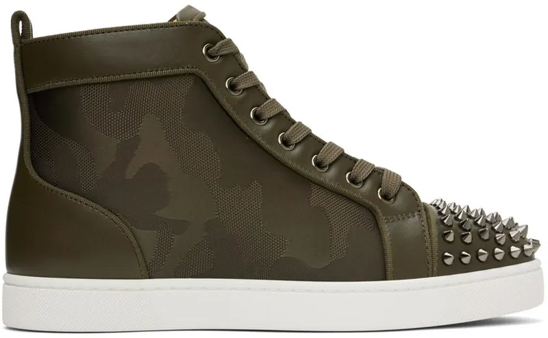 Christian Louboutin Brown Lou Spikes 2 C849 BALMORE (3220707)