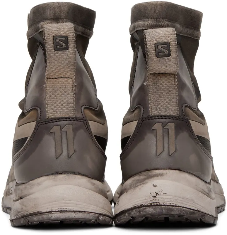 11 by Boris Bidjan Saberi Brown Salomon Edition Bamba 2 High DIRTY GREY (112 11xS)
