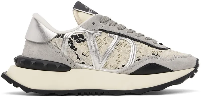 Valentino Garavani Gray Lacerunner VAC Avorio/L.Ivory/P (1W2S0DY9HDM)