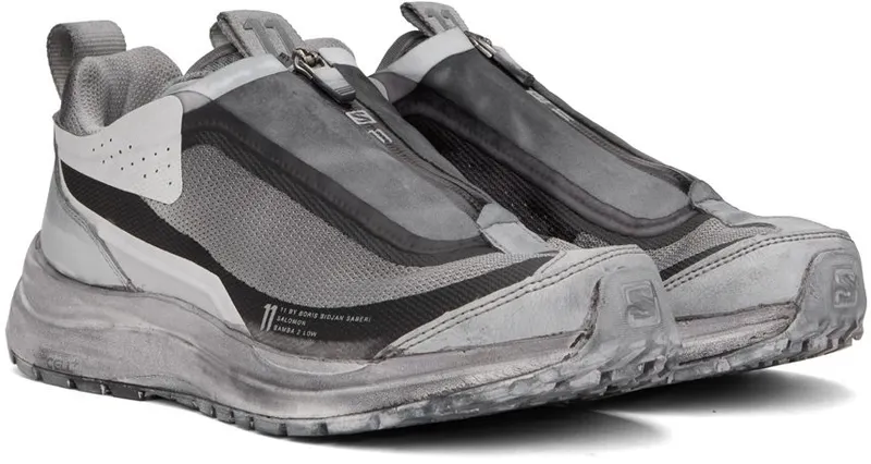 11 by Boris Bidjan Saberi Gray Salomon Edition Bamba2 Low LIGHT GREY (105 11xS)