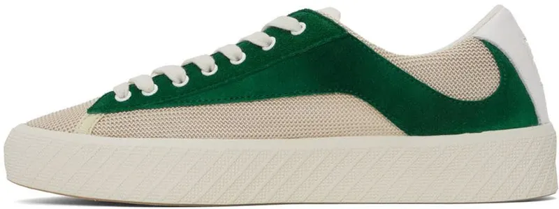 BY FAR Green & Off-White Suede Rodina GRG Greige Green (22CRROAGRGU)