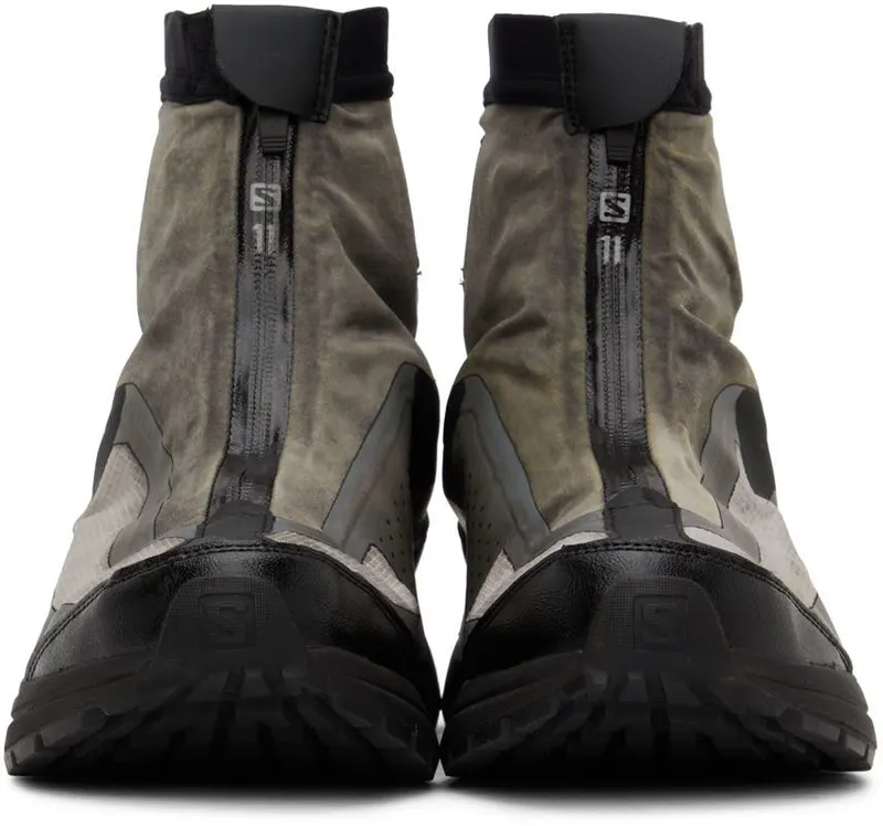 11 by Boris Bidjan Saberi Grey & Black Salomon Edition Bamba 2 High DIRTY GREY (11xS 153)