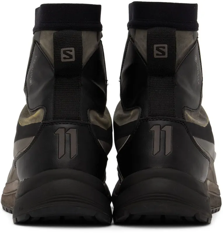 11 by Boris Bidjan Saberi Grey & Black Salomon Edition Bamba 2 High DIRTY GREY (11xS 153)