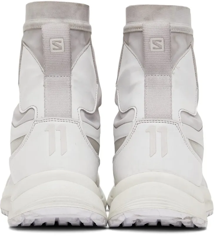 11 by Boris Bidjan Saberi Grey & White Salomon Edition Bamba 2 High ICE GREY (11xS 212)