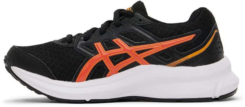 Asics Kids Black & Orange Jolt 3 Big Kids Black/Cherry Tomato (1014A203.011)