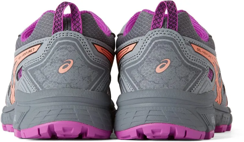 Asics Kids Grey & Pink Gel-Venture 7 GS 020 Metropolis/Black (1014A072)