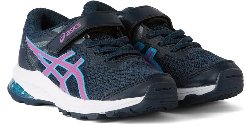 Asics Kids Navy & Purple GT-1000 10 PS French Blue/Digital (1014A191.407)