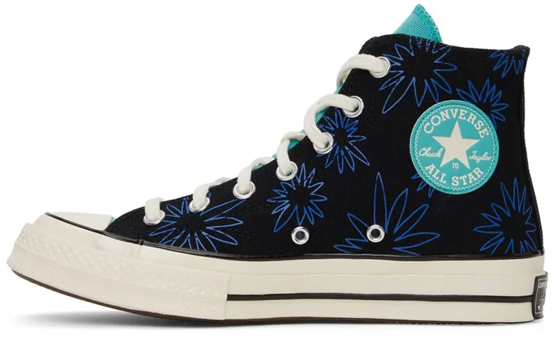 Converse Multicolor Chuck 70 Sunny Floral BLACK/WASHED TEAL/GA (172824C)