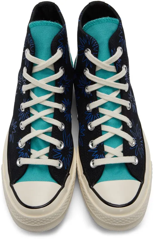 Converse Multicolor Chuck 70 Sunny Floral BLACK/WASHED TEAL/GA (172824C)