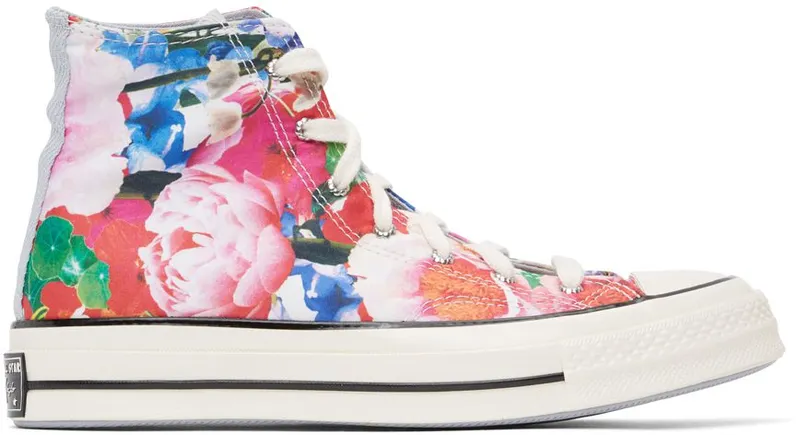 Converse Multicolor Floral Chuck 70 High PINK/GRAVEL (170516C)