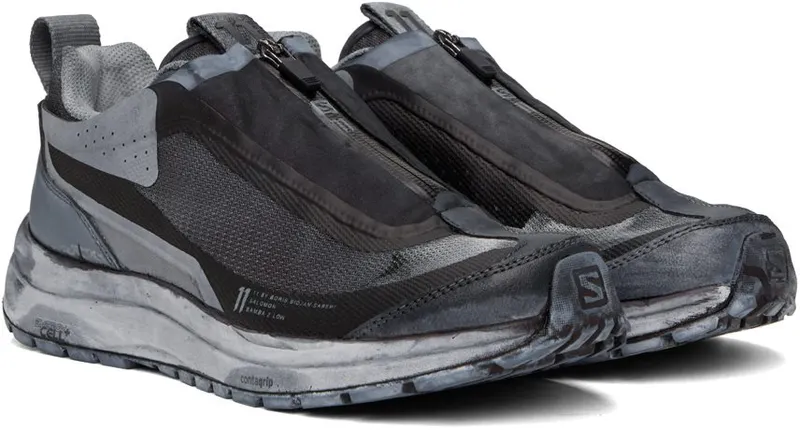 11 by Boris Bidjan Saberi Navy Salomon Edition Bamba2 Low BLACK DYE (147 11xS)