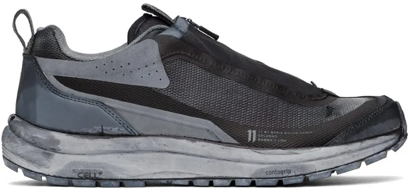 11 by Boris Bidjan Saberi Navy Salomon Edition Bamba2 Low BLACK DYE (147 11xS)