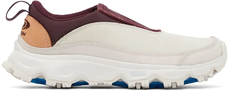 Salomon Off-White & Burgundy RX Snow Moc 2 Advanced LUNAR ROCK/ WINETAST (415767)