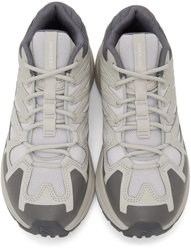 Salomon Off-White & Grey Odyssey Mid Advanced Quiet Shade/ Lunar R (415415)