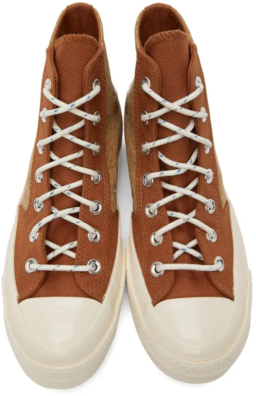 Converse Red & Tan Cork Summer Daze Chuck 70 High RED BARK/EGRET/GUM (170853C)
