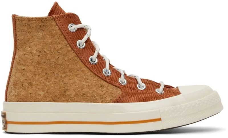 Converse Red & Tan Cork Summer Daze Chuck 70 High RED BARK/EGRET/GUM (170853C)