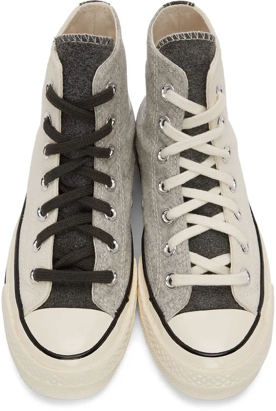 Converse SSENSE Exclusive Off-White & Grey Chuck 70 Hi Turbulence (171863C)