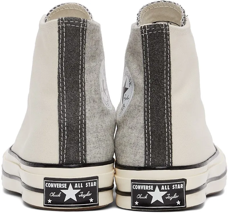 Converse SSENSE Exclusive Off-White & Grey Chuck 70 Hi Turbulence (171863C)