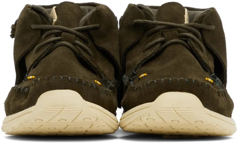 Visvim Suede FBT Lhamo-Folk OLIVE (0121202002005)