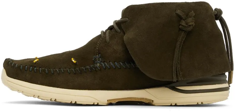 Visvim Suede FBT Lhamo-Folk OLIVE (0121202002005)
