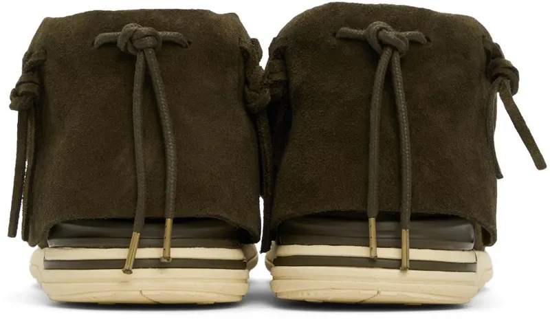 Visvim Suede FBT Lhamo-Folk OLIVE (0121202002005)