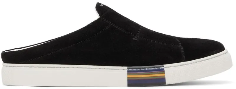 Paul Stuart Suede Slide BLACK (4552CBSU181)