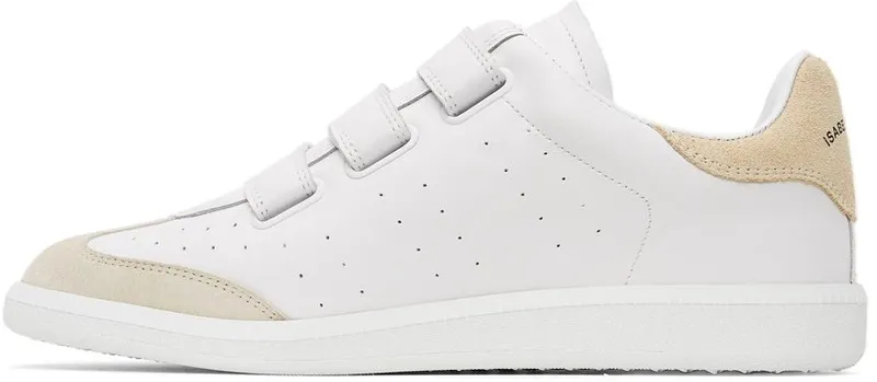 Isabel Marant White & Beige Leather Beth Low 23EC ECRU (21HBK0048-21H008N)