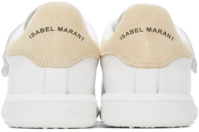 Isabel Marant White & Beige Leather Beth Low 23EC ECRU (21HBK0048-21H008N)