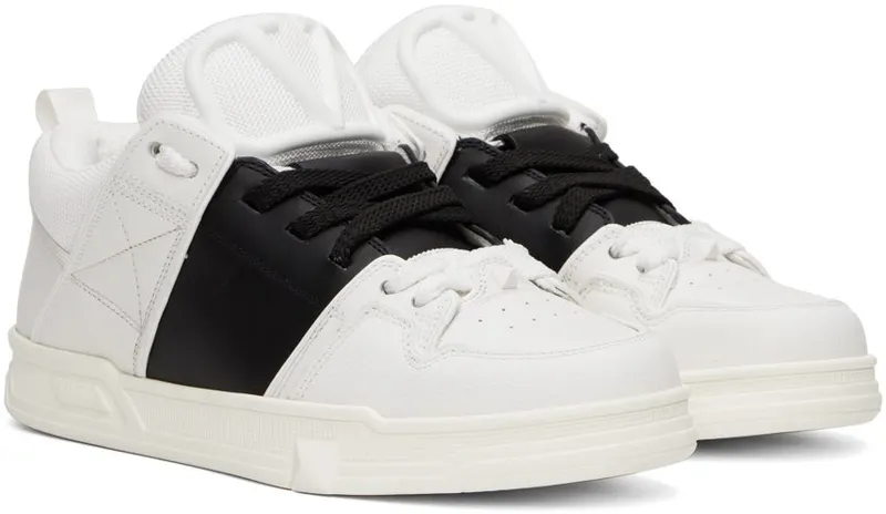 Valentino Garavani White & Black Open Skate A01 Bianco-Nero/Bian (1W2S0FB1YPB)
