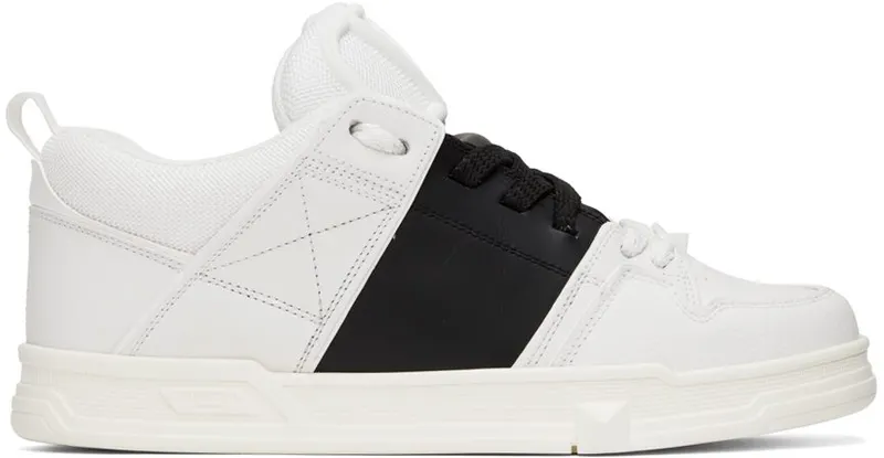 Valentino Garavani White & Black Open Skate A01 Bianco-Nero/Bian (1W2S0FB1YPB)