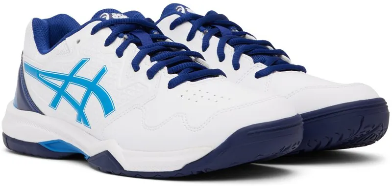 Asics White & Blue Gel-Dedicate 7 103 WHITE/ELECTRIC B (1041A223)