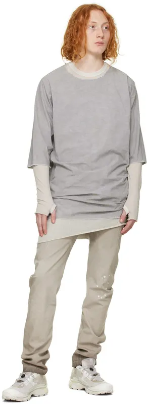 11 by Boris Bidjan Saberi White & Gray Salomon Edition Bamba5 ICE GREY (222 11xS)