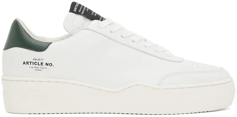 Article No. White & Green 0517 Low-Top WHITE/VIRDI (0517-02-01)