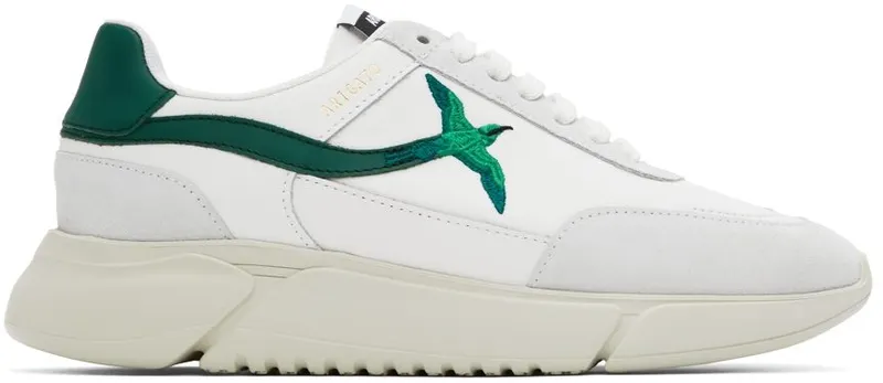 Axel Arigato White & Green Genesis Stripe Bee Bird White/Green (35092)