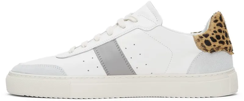 Axel Arigato White & Grey Leopard Dunk V2 WHT/GRY/LEO (27556)