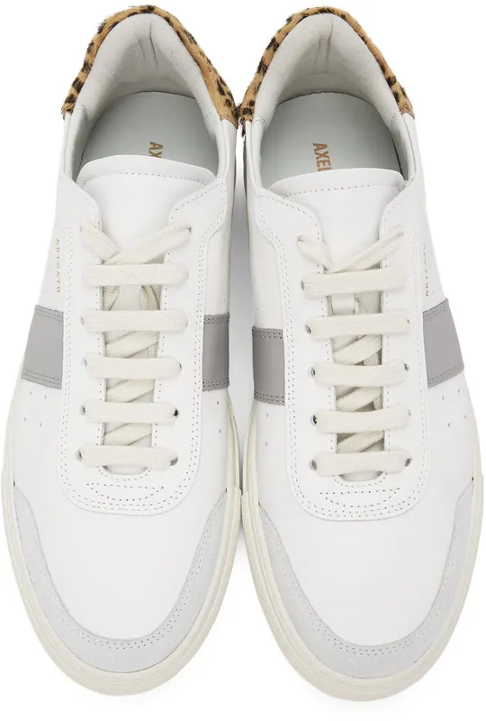 Axel Arigato White & Grey Leopard Dunk V2 WHT/GRY/LEO (27556)