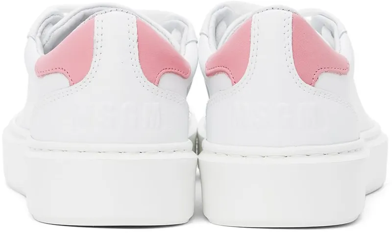MSGM White & Pink Logo Low Pink (3041MDS11 038)
