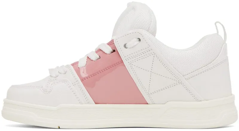 Valentino Garavani White & Pink Open Skate J42 Bianco/Coral Blu (1W2S0FB1DXI)