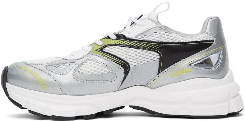 Axel Arigato White & Silver Marathon SILVER/YEL (33067)