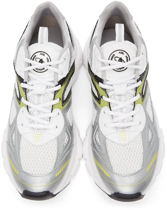 Axel Arigato White & Silver Marathon SILVER/YEL (33067)